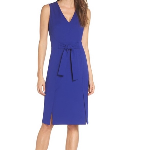 Vince Camuto Dresses & Skirts - Vince Camuto royal cobalt blue scuba crepe dress